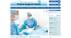 Desktop Screenshot of probussurgicalcentre.co.uk